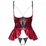 Ensemble Lingerie Ouverte Jupe Rouge et Noire - photo 5