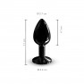 Bijou intime Métal Laqué Diamond Noir - photo 4