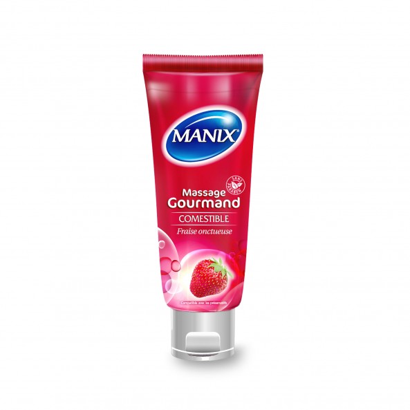 Gel de Massage Gourmand Comestible Fraise