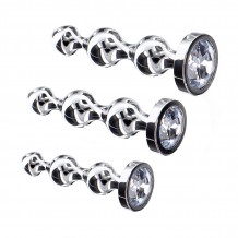 Jouet anal orné Diamond Star Beads