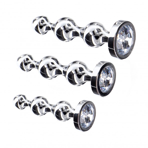 Jouet anal orné Diamond Star Beads