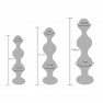 Jouet anal orné Diamond Star Beads - photo 4