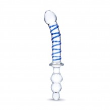 Dong et Plug en Verre Twister Dual Ended