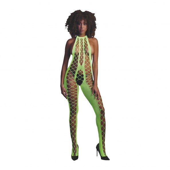 Catsuit Fluo Dos Nu Ouvert