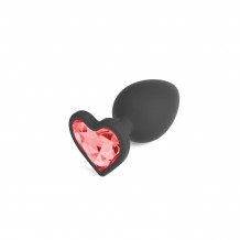Petit Plug Cuore avec 4 Strass Cœur Interchangeables