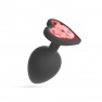 Plug Moyen Cuore avec 4 Strass Cœur Interchangeables - photo 2