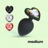 Plug Moyen Cuore avec 4 Strass Cœur Interchangeables - photo 8