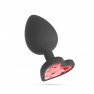 Plug Large Cuore avec 4 Strass Cœur Interchangeables - photo 4