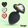 Plug Large Cuore avec 4 Strass Cœur Interchangeables - photo 8