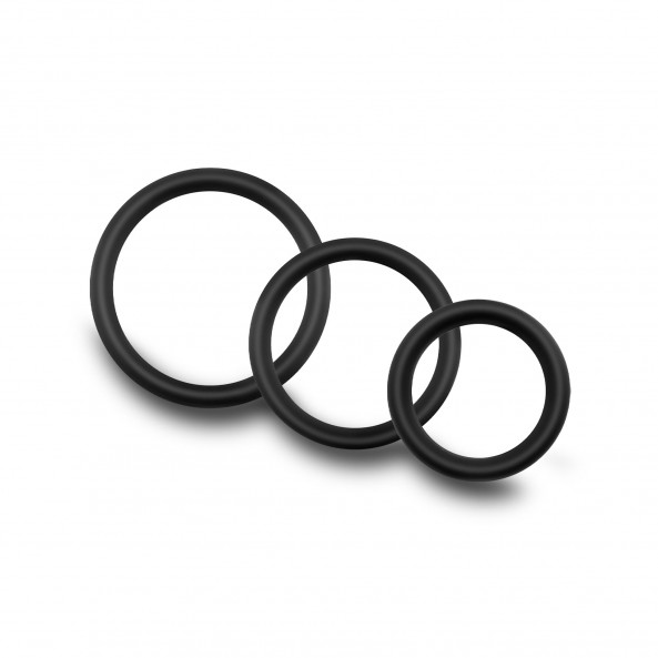 Pack 3 Anneaux Cockrings Silicone Bandoleros