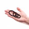 Pack 3 Anneaux Cockrings Silicone Bandoleros - photo 1