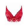 Soutien-gorge Bustier Dentelle Rouge V-9691 - photo 1