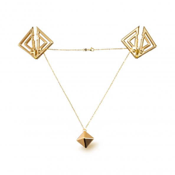 Pinces Tétons Stylisés Lestes Pendentif Lourd en Métal