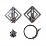 Pinces Tétons Stylisés avec Lestes Pendentif Léger en Métal - photo 6