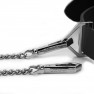 Collier Ajustable avec Laisse Cuir Brun et Métal - photo 3
