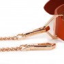 Collier Ajustable avec Laisse Cuir Brun et Métal - photo 3