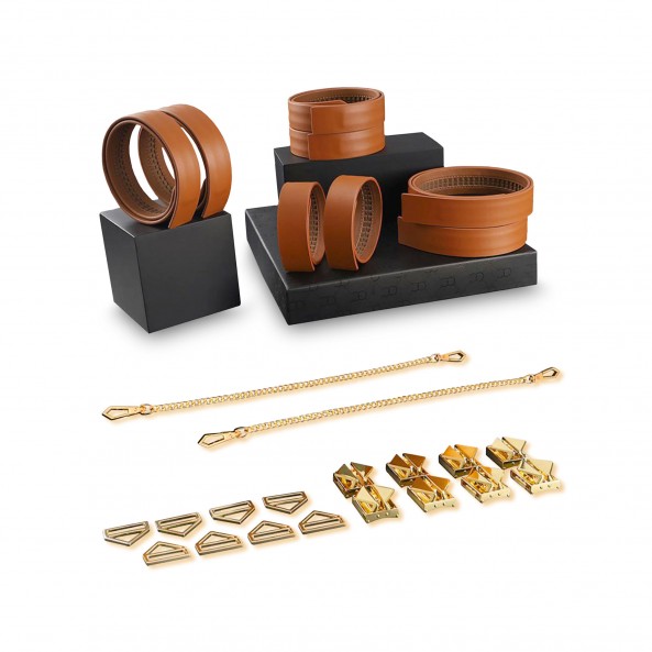 Coffret 8 Liens d'Entrave Métal et Cuir