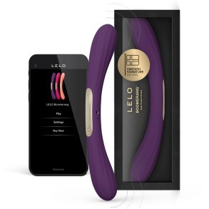 Double Vibromasseur Boomerang Violet
